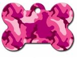 ID Tag Painted Pink Camouflage 