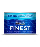 Fish4Dogs Finest Herring with Potato Complete Adult Wet Dog Food 185g