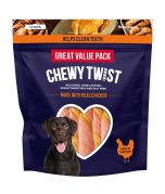 Rosewood Chewy Twist Chicken Dog Treats 345g Value Pack