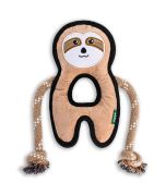 Beco Pets Rough & Tough Sloth Recycled Dog Toy