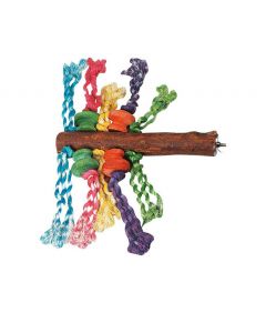 Flamingo Parrot Toy Perch with Beads