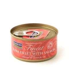 Fish4Cats Finest Tuna Fillet with Salmon Wet Cat Food 70g