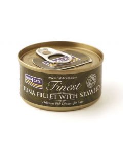 Fish4Cats Finest Tuna Fillet with Seaweed Wet Cat Food 70g