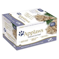 Applaws Multipack Chicken Selection Adult Wet Cat Food 8 x 60g Pot