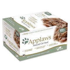 Applaws Multipack Fish Selection Adult Wet Cat Food 8 x 60g Pot