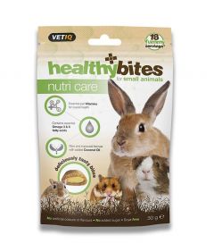 VetiQ Healthy Bites Nutri Care Small Animal Treats 30g