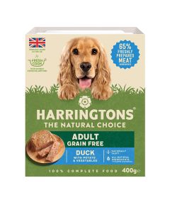 Harringtons Duck Grain Free Adult Wet Dog Food 400g