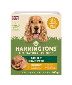 Harringtons Turkey Grain Free Adult Wet Dog Food 400g