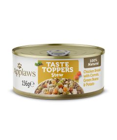 Applaws Taste Toppers Stew Chicken with Vegetables Wet Dog Food 156g Tin
